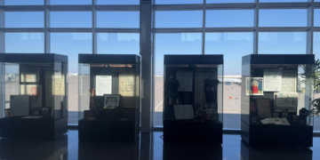 Tulsa International Airport hub for Mvskoke art curated by MCN citizen Carly Treece